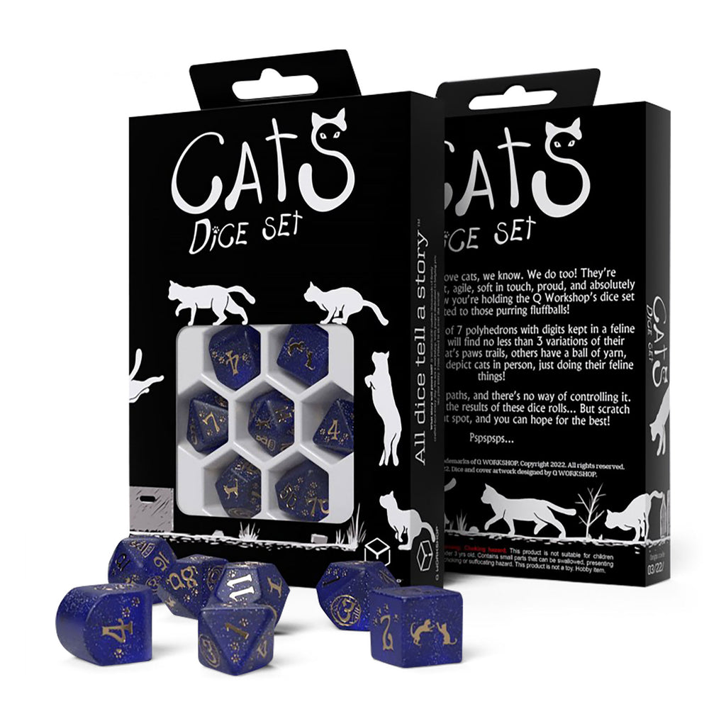 Produktbild Cats Meowster Modern RPG Würfel Set 7tlg