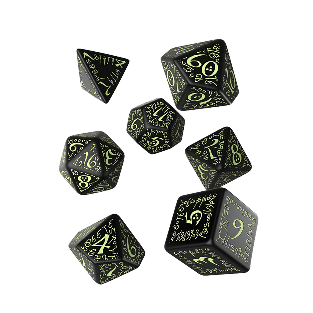 Produktbild Elvish RPG Würfel Set 7tlg Glow in The Dark Edition
