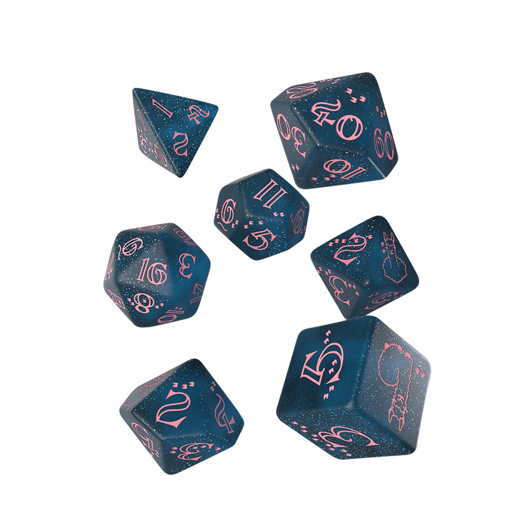 Produktbild Sparkling Llama Glitter RPG Würfel Set 7tlg