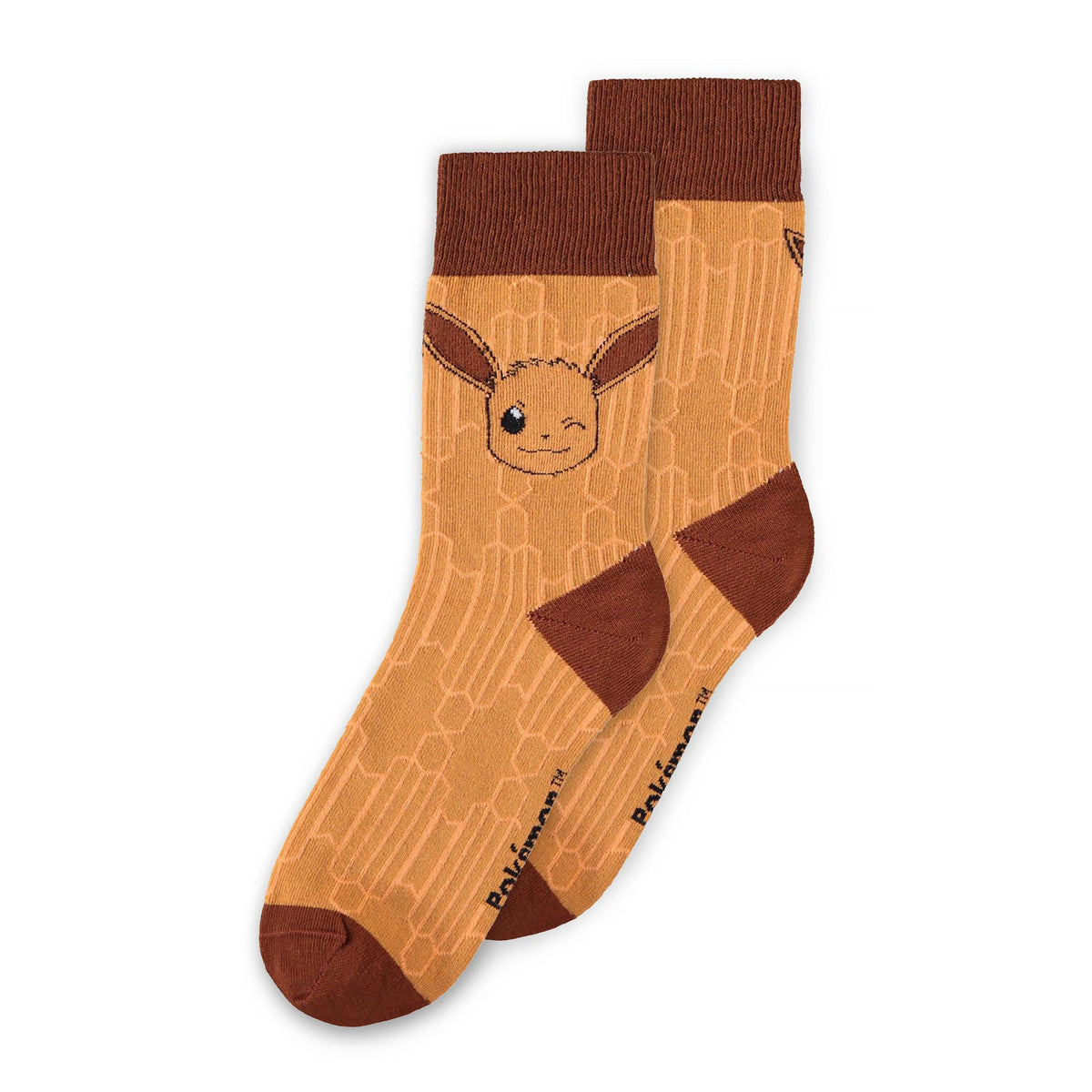 Produktbild Pokemon - Evoli Evolution Socken 3er Set braun-schwarz-rosa