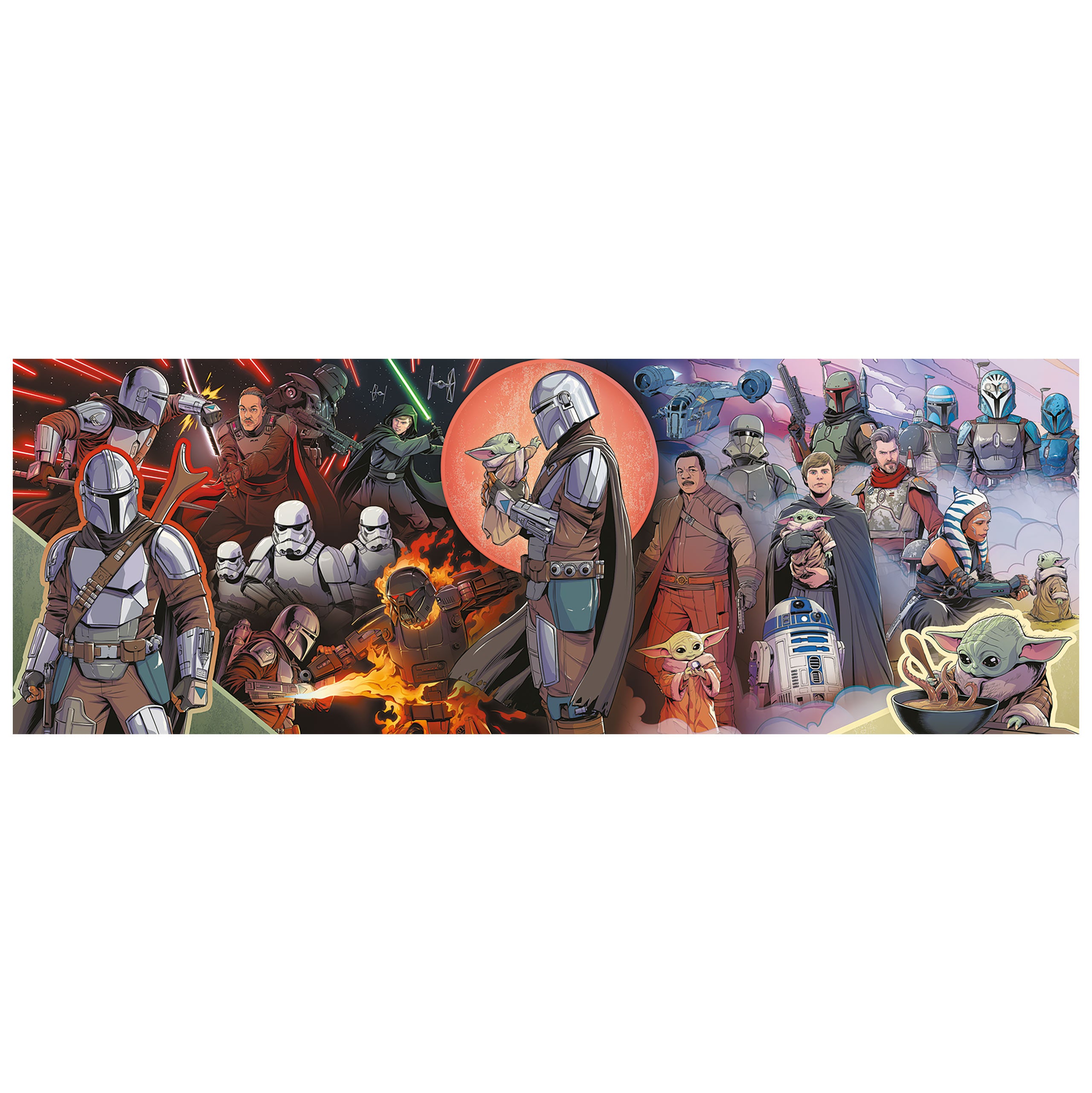 Produktbild Mandalorianer mit Grogu Puzzle - Star Wars The Mandalorian