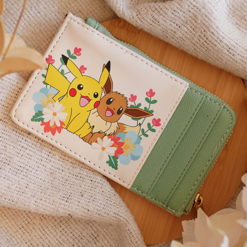 Produktbild Pokemon - Pikachu und Evoli Floral Geldbörse