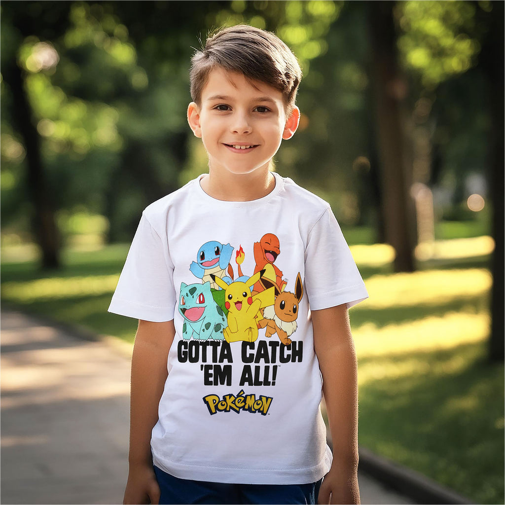 Produktbild Pokemon - Gotta Catch Em All T-Shirt Kinder weiß