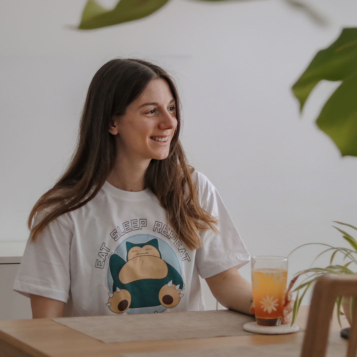 Produktbild Pokemon - Relaxo Eat Sleep Repeat T-Shirt weiß