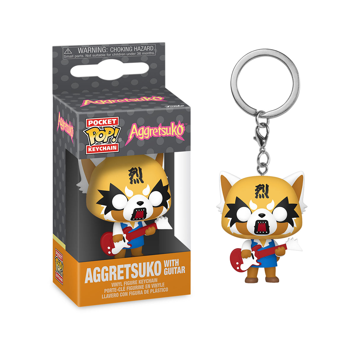Produktbild Aggretsuko mit Gitarre Funko Pop Schlüsselanhänger