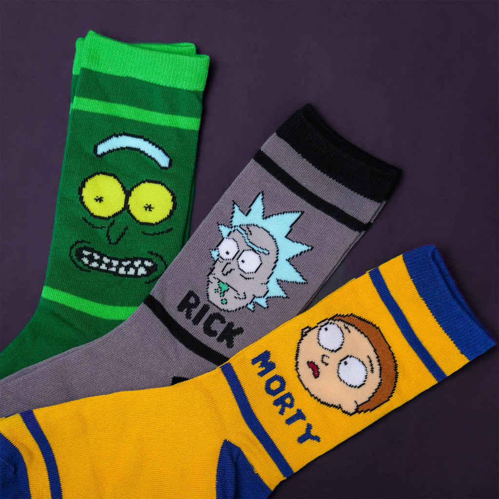 Product image Characters Socks 3-Pack in Gift Box - Rick and Morty