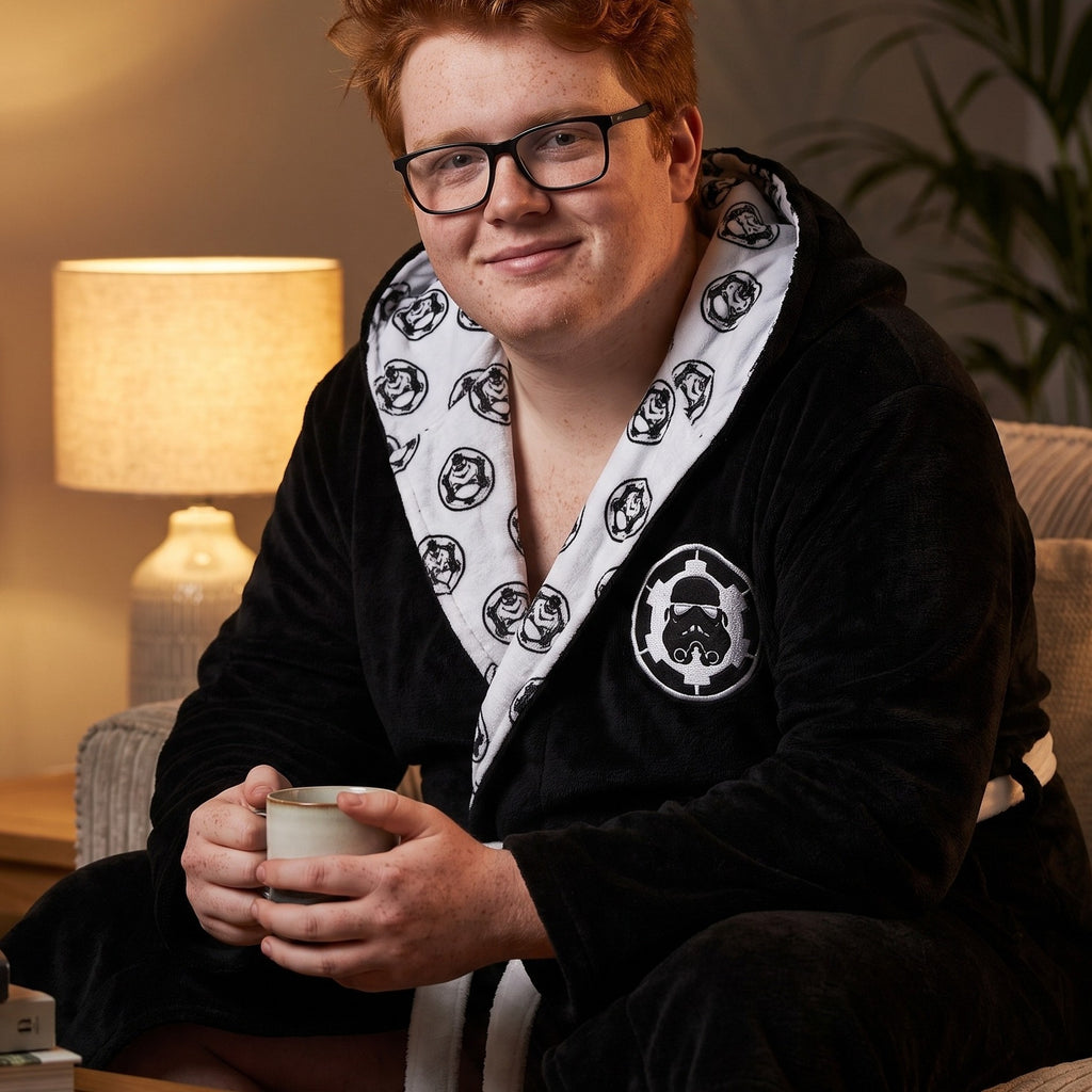 Produktbild Star Wars - Stormtrooper Bademantel schwarz-weiß