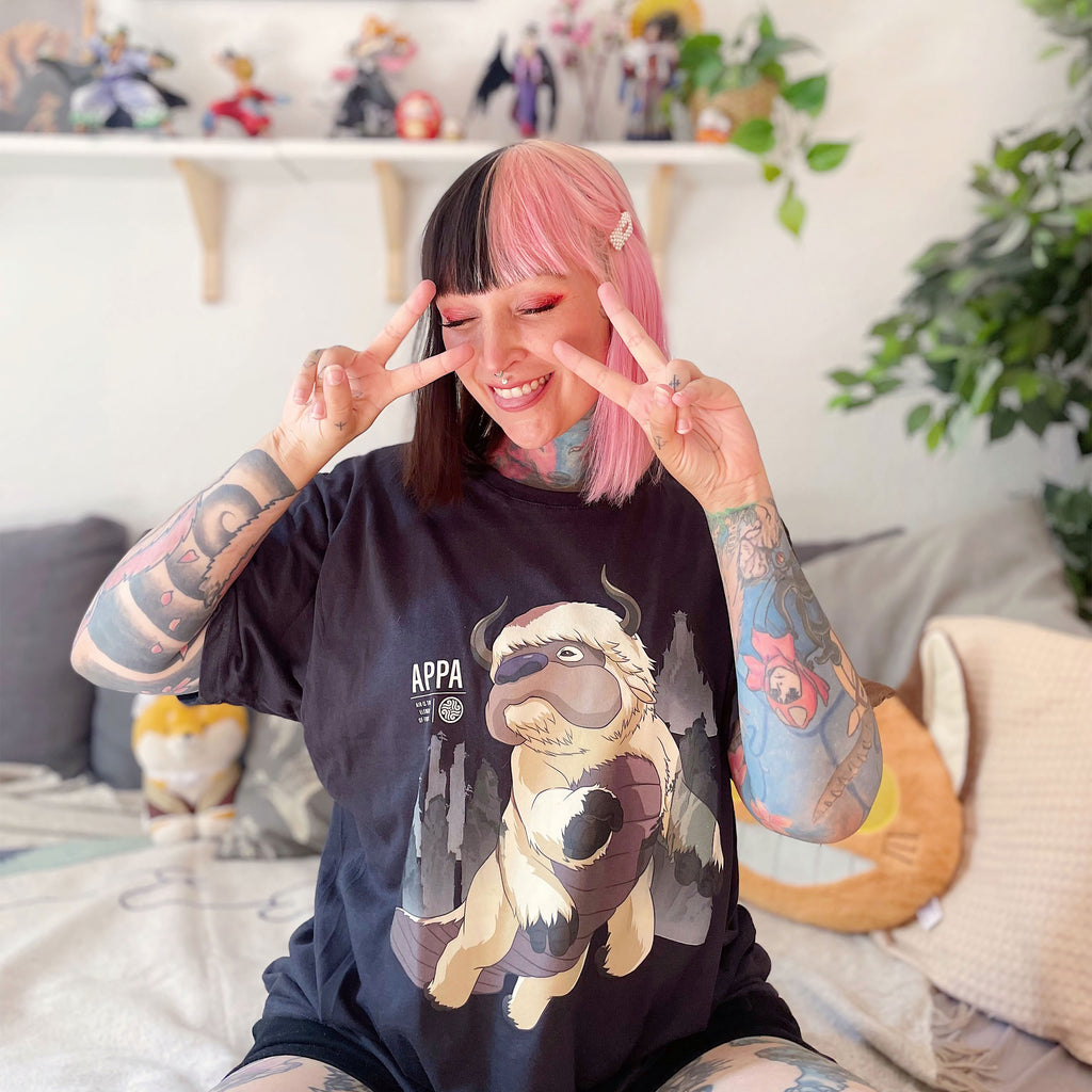 Produktbild Avatar The Last Airbender - Flying Appa T-Shirt schwarz