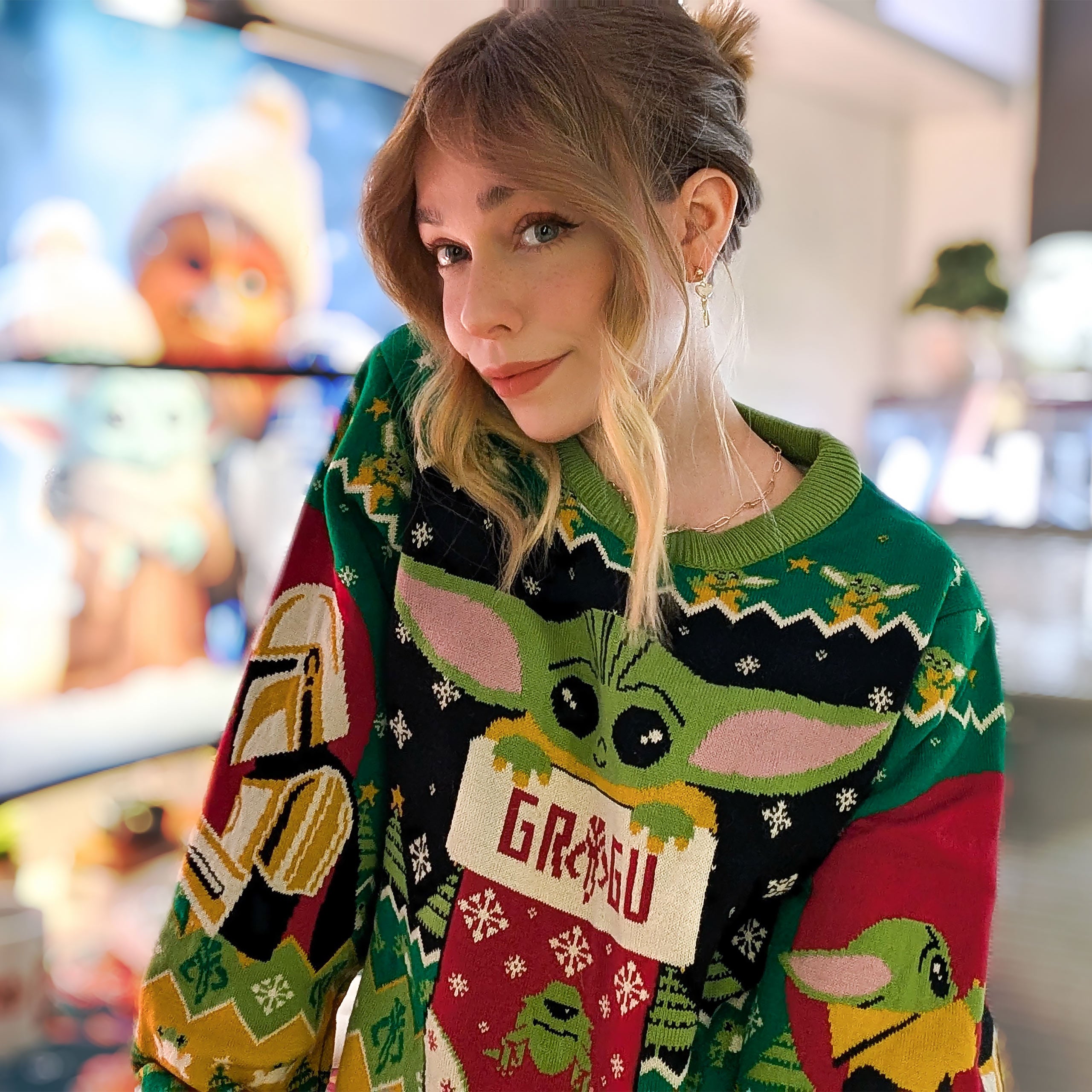 Produktbild Grogu mit Mando Strickpullover - Star Wars The Mandalorian