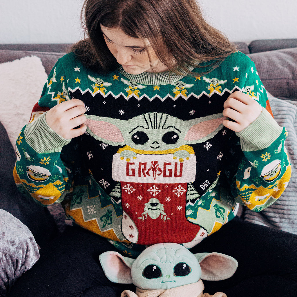 Produktbild Grogu mit Mando Strickpullover - Star Wars The Mandalorian