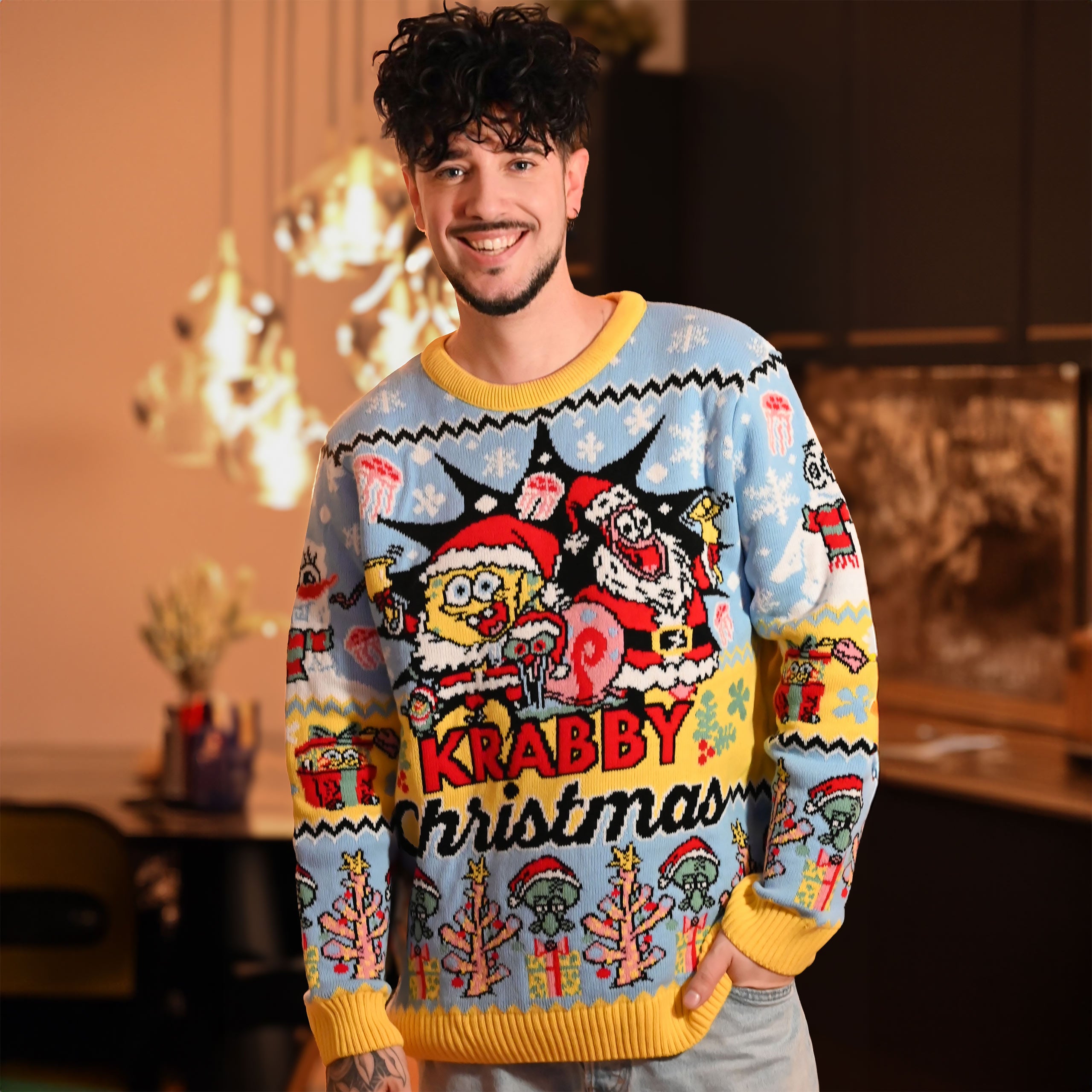Produktbild SpongeBob - Krabby Christmas Strickpullover