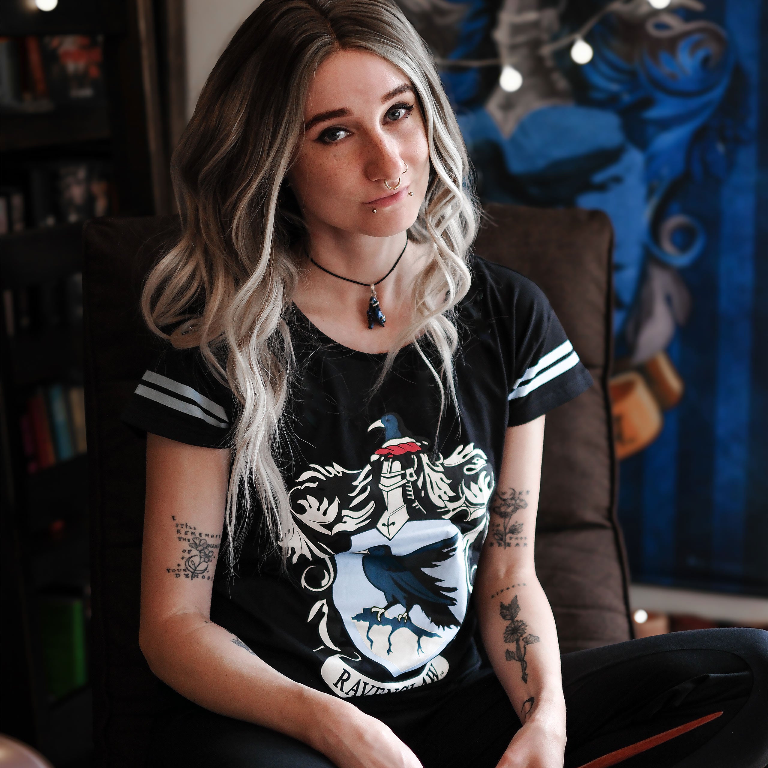 Produktbild Ravenclaw Wappen Pyjama schwarz - Harry Potter