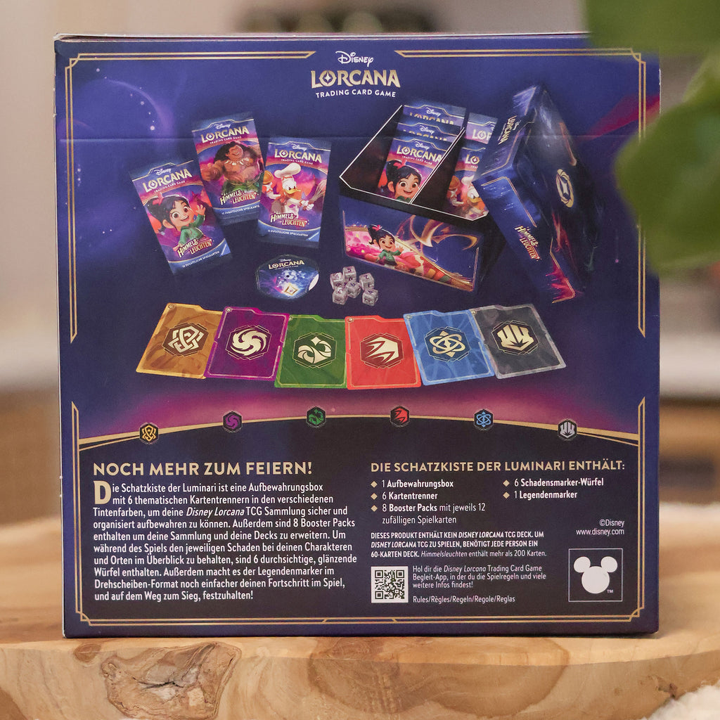 Produktbild Disney Lorcana Schatzkiste der Luminari - Himmelsleuchten Trading Card Game