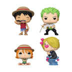 Produktbild One Piece - Refresh Funko Pocket Pop 4er Figuren Set