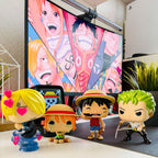 Produktbild One Piece - Refresh Funko Pocket Pop 4er Figuren Set