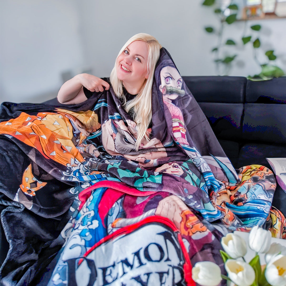 Produktbild Demon Slayer - Group Flauschdecke