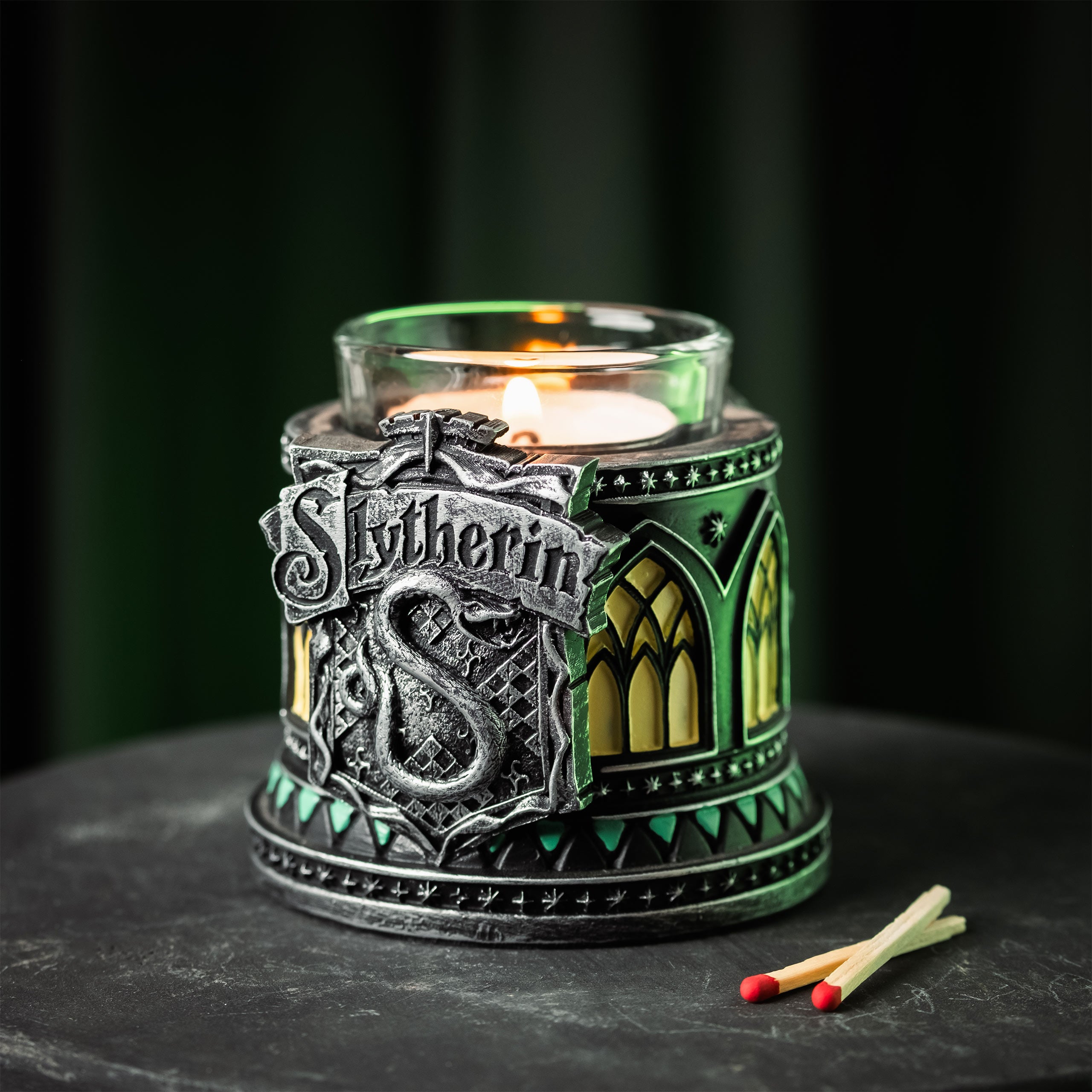 Produktbild Slytherin Teelichthalter - Harry Potter
