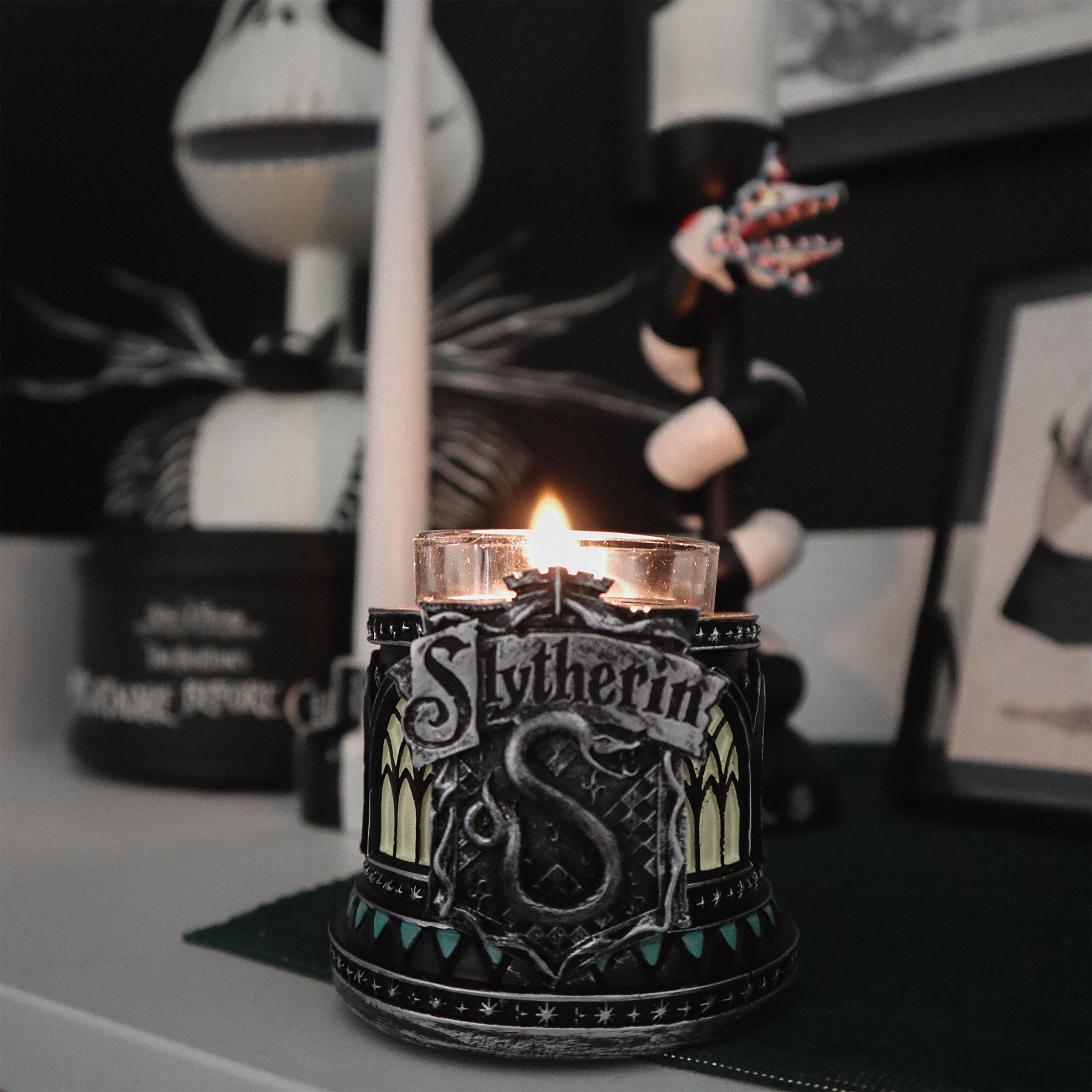 Produktbild Slytherin Teelichthalter - Harry Potter