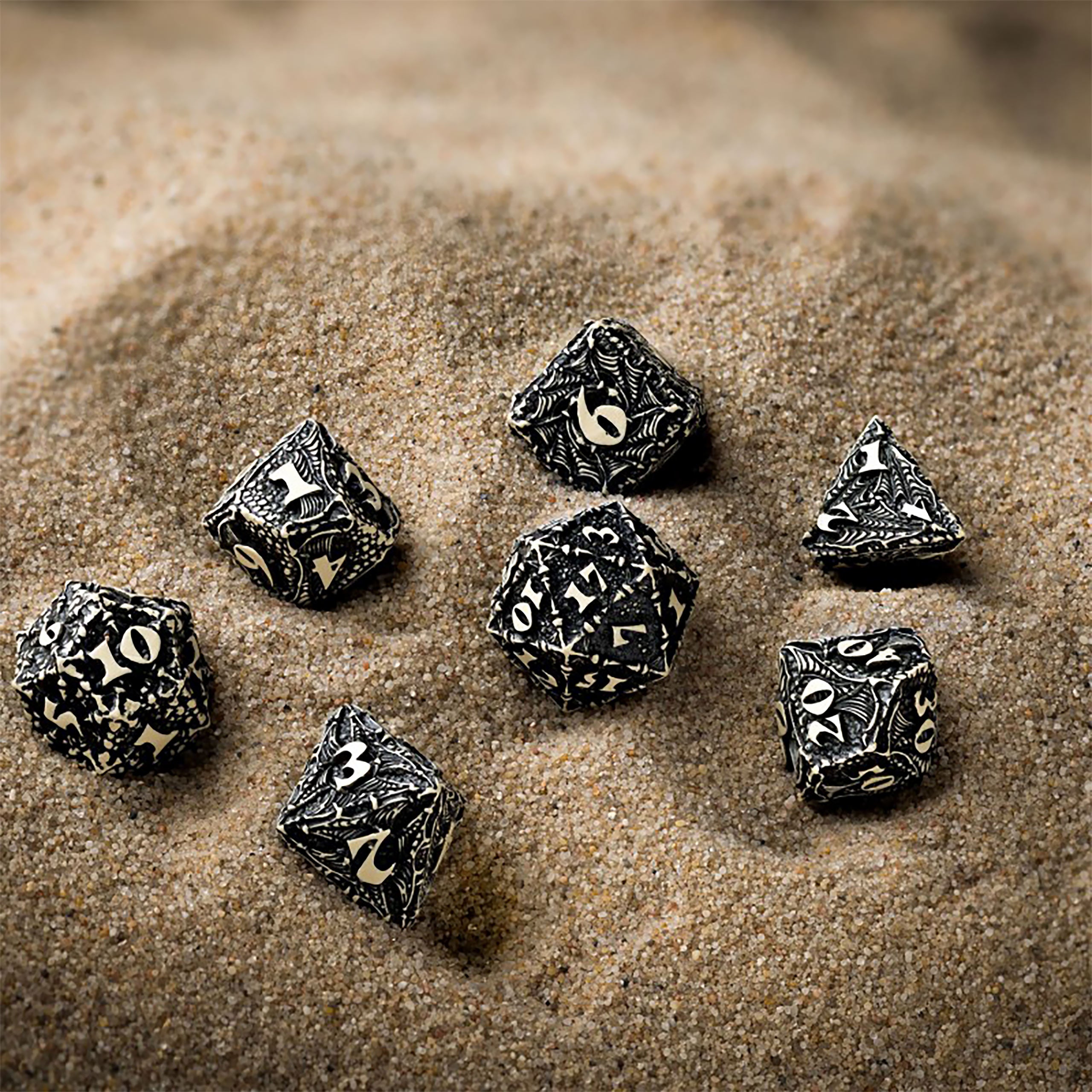 Produktbild Dracopolis - The Scandinavian Blackfang Würfel Set 7tlg