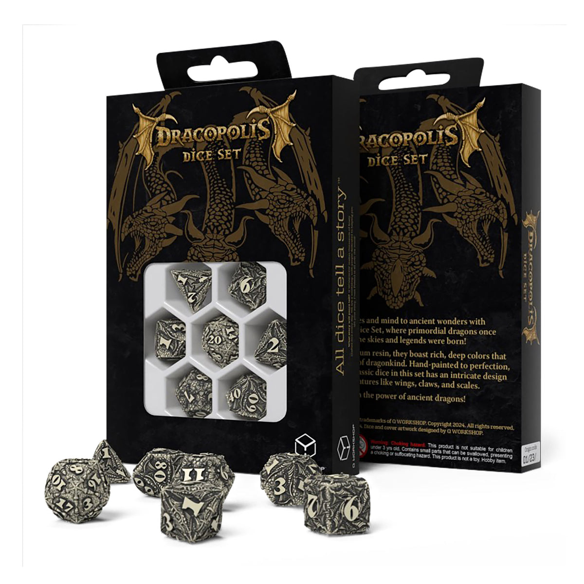 Product image Dracopolis - The Scandinavian Blackfang Dice Set 7pcs