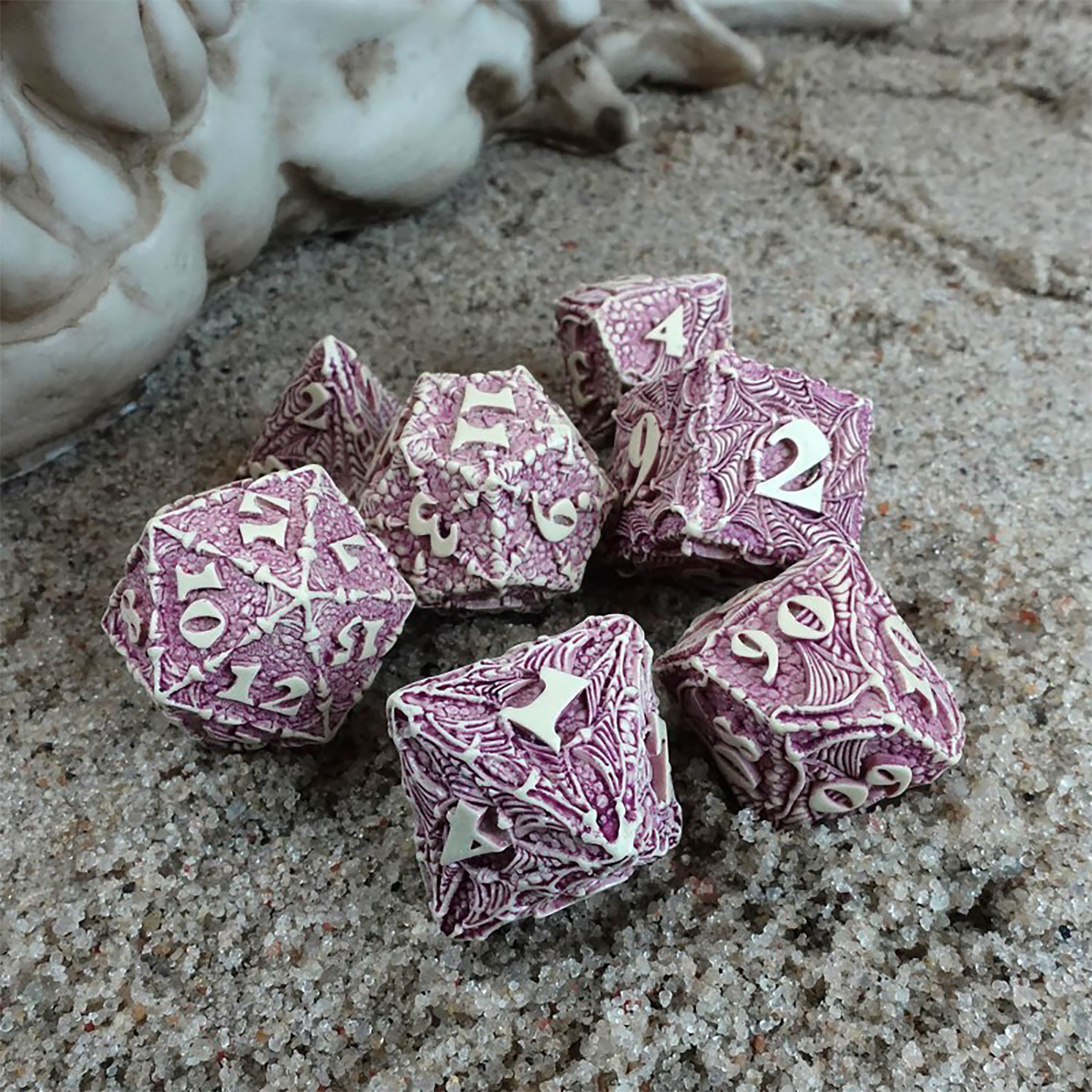 Produktbild Dracopolis - The Yucatan Featherwing Würfel Set 7tlg