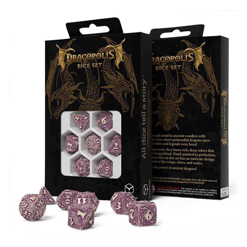 Produktbild Dracopolis - The Yucatan Featherwing Würfel Set 7tlg