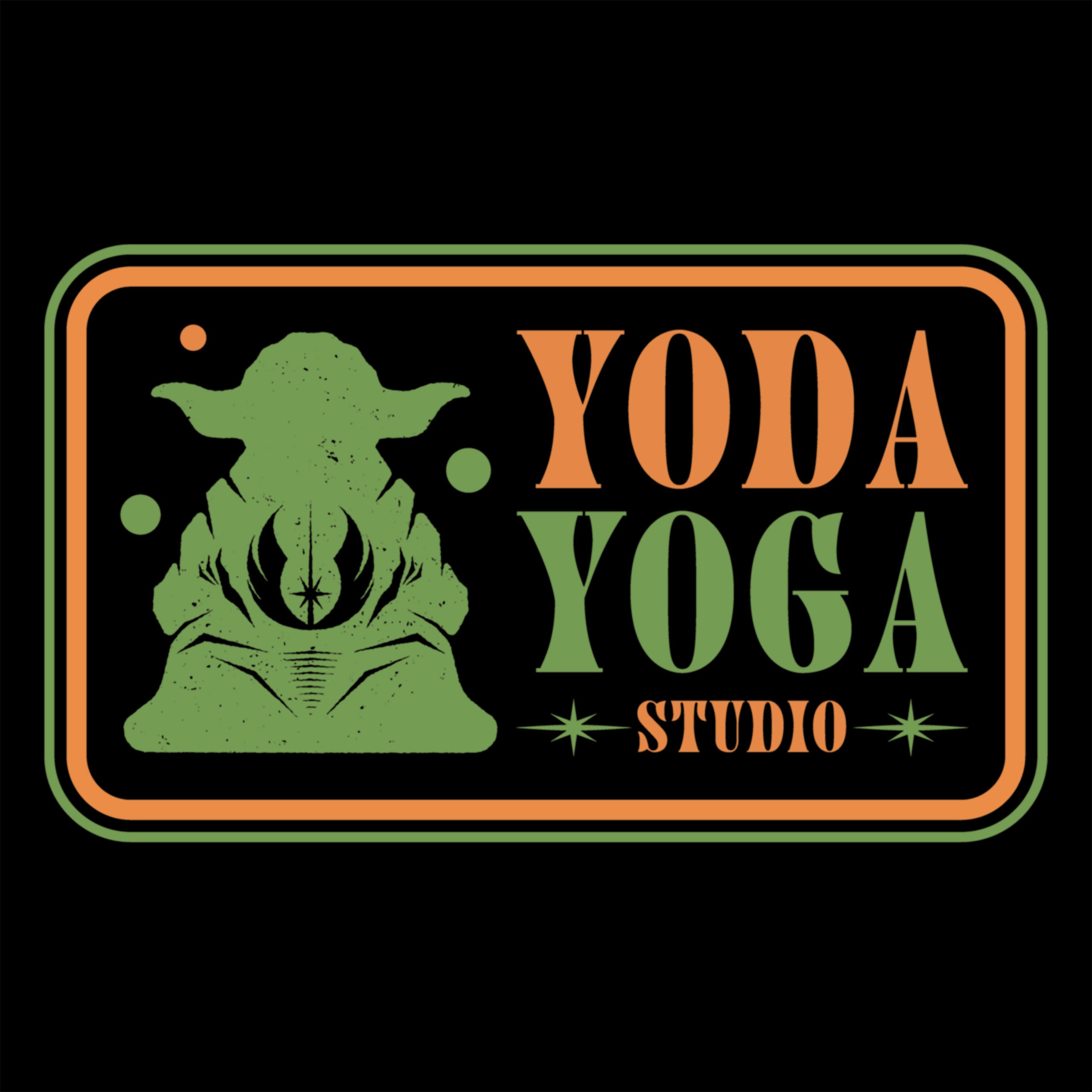 Produktbild Star Wars - Yoda Yoga Studio T-Shirt schwarz