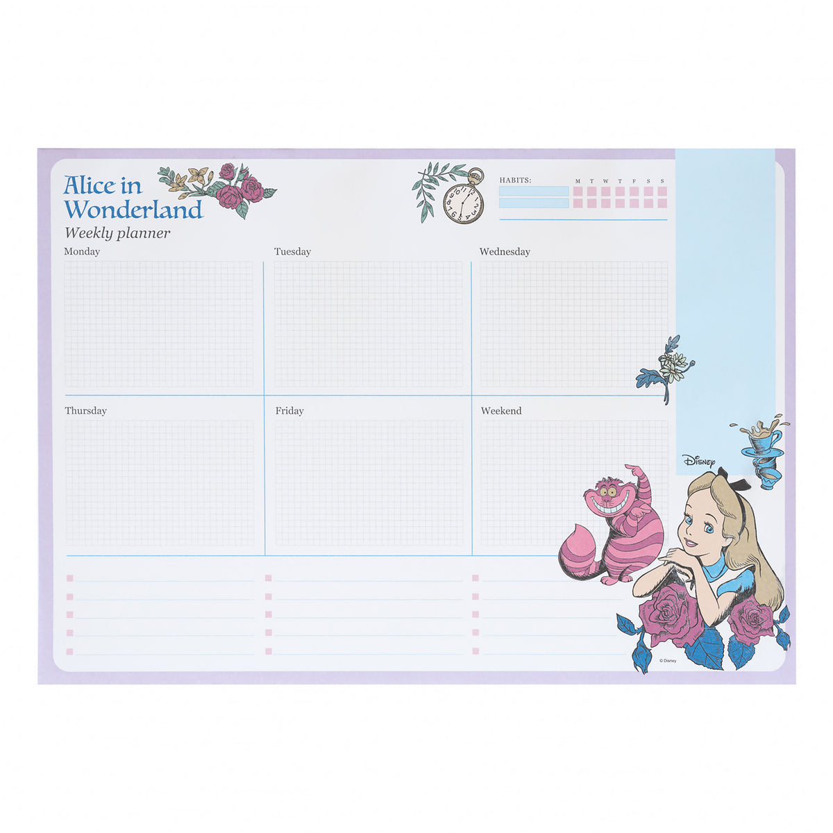 Produktbild Alice im Wunderland - Flower Wochenplaner