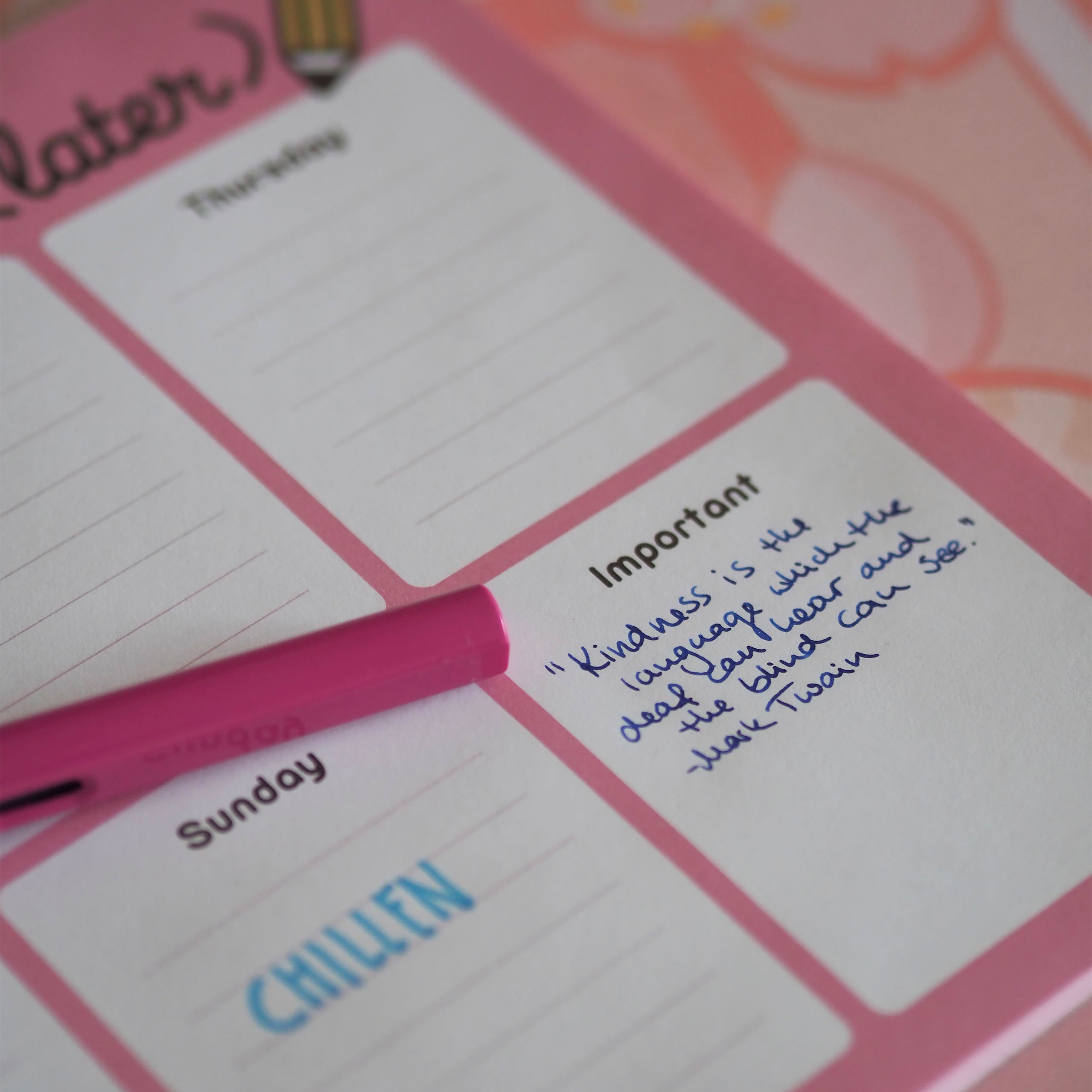 Produktbild Pusheen - Things To Do Later Wochenplaner