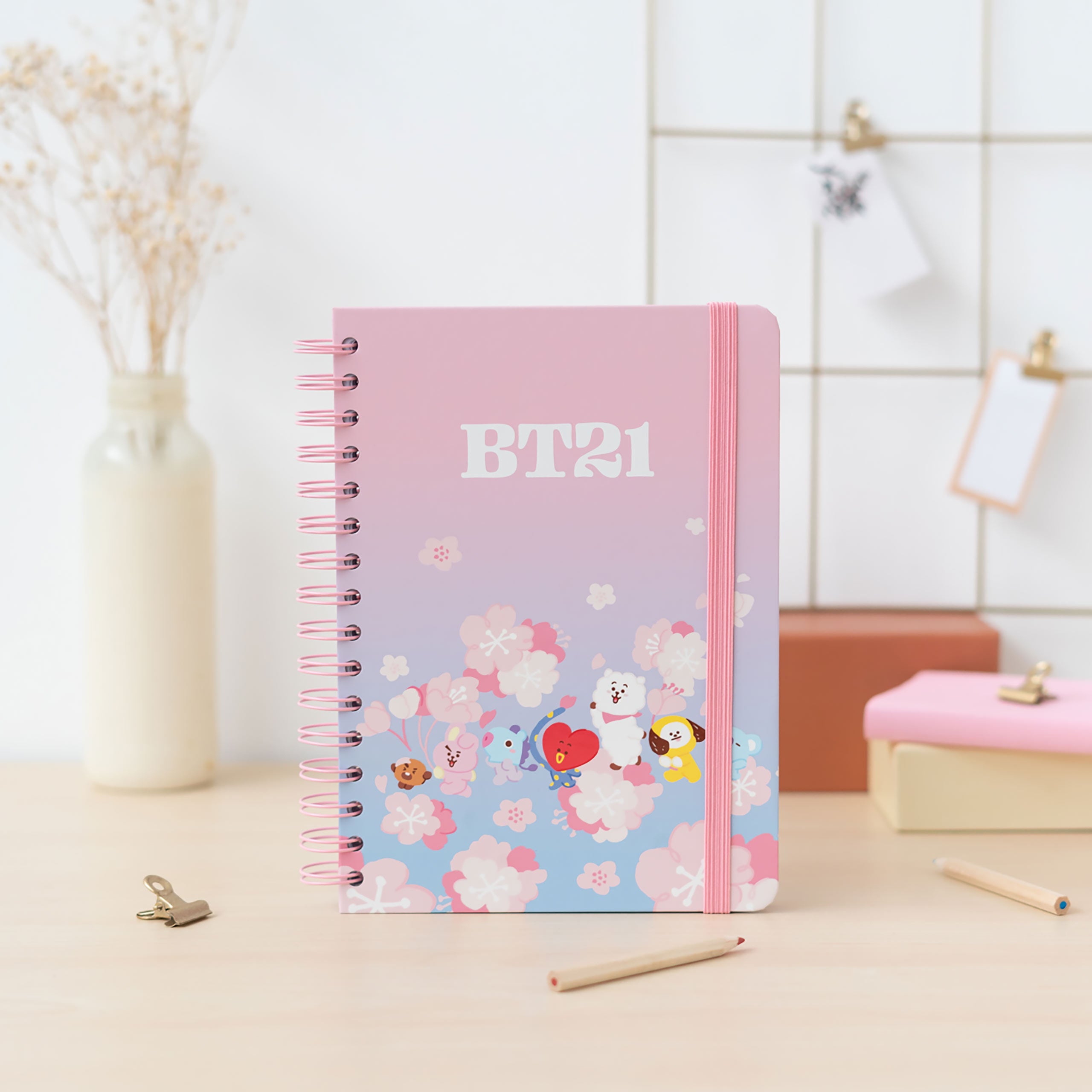 Produktbild BT21 - Cherry Blossom Notizbuch