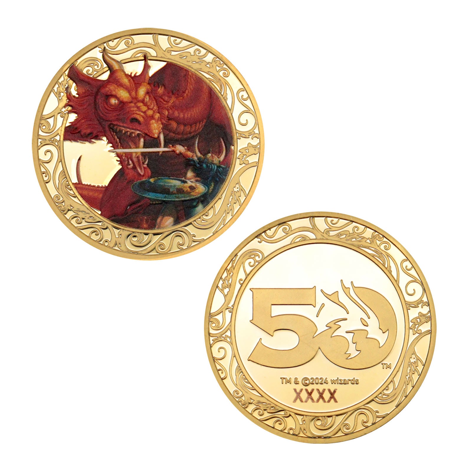 Produktbild Dungeons & Dragons - 50th Anniversary Sammlermünze limitiert