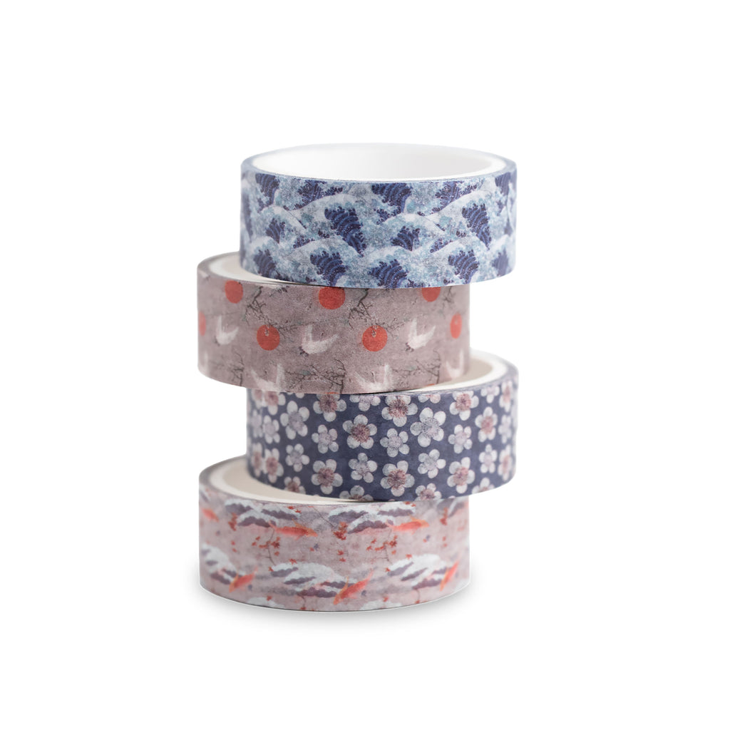 Produktbild Die große Welle vor Kanagawa - Katsushika Hokusai Washi Tapes 4er Set