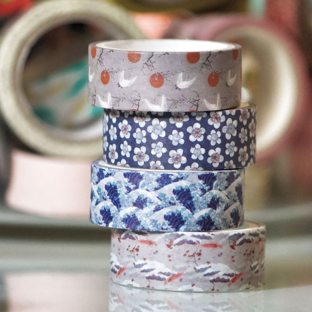 Produktbild Die große Welle vor Kanagawa - Katsushika Hokusai Washi Tapes 4er Set
