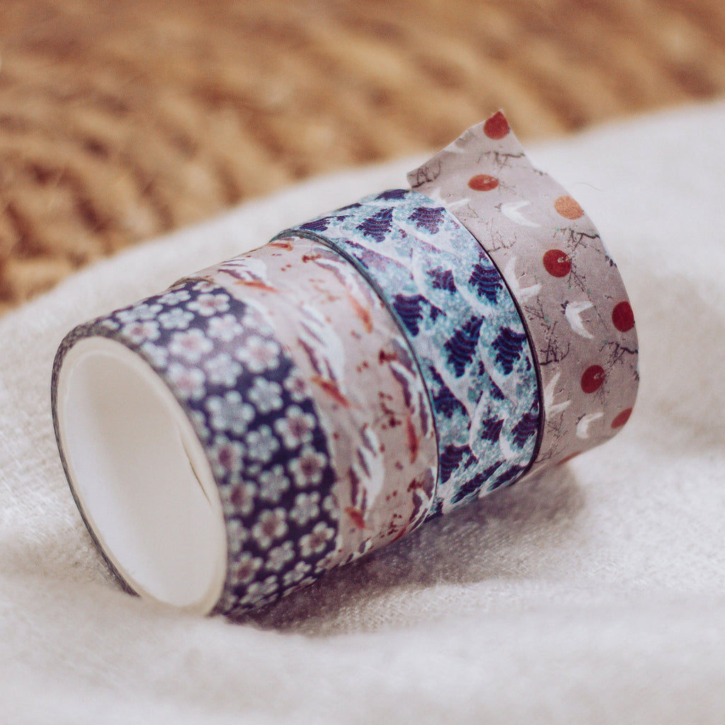 Produktbild Die große Welle vor Kanagawa - Katsushika Hokusai Washi Tapes 4er Set