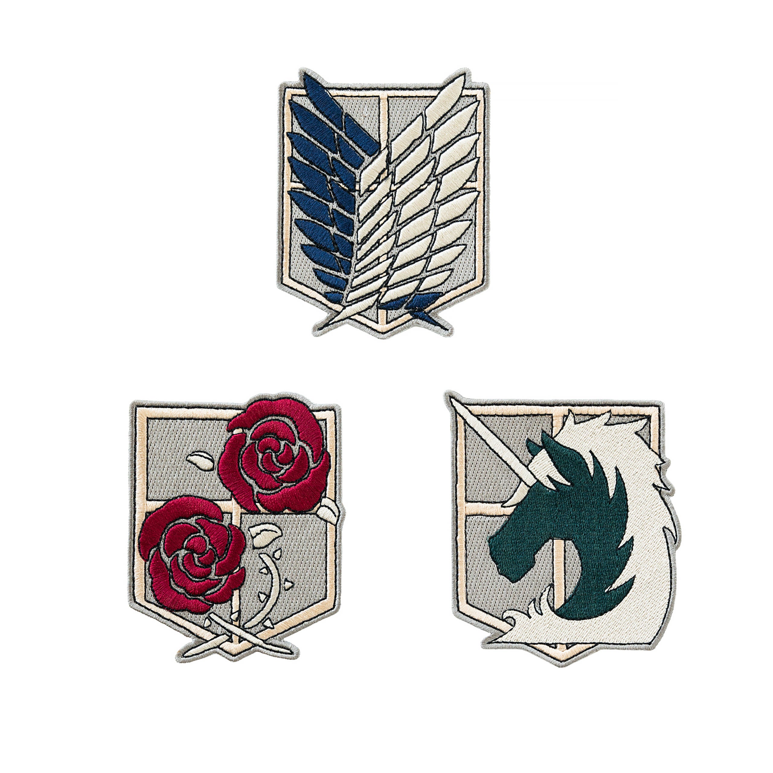 Produktbild Attack on Titan - Scout Aufnäher 3er Set