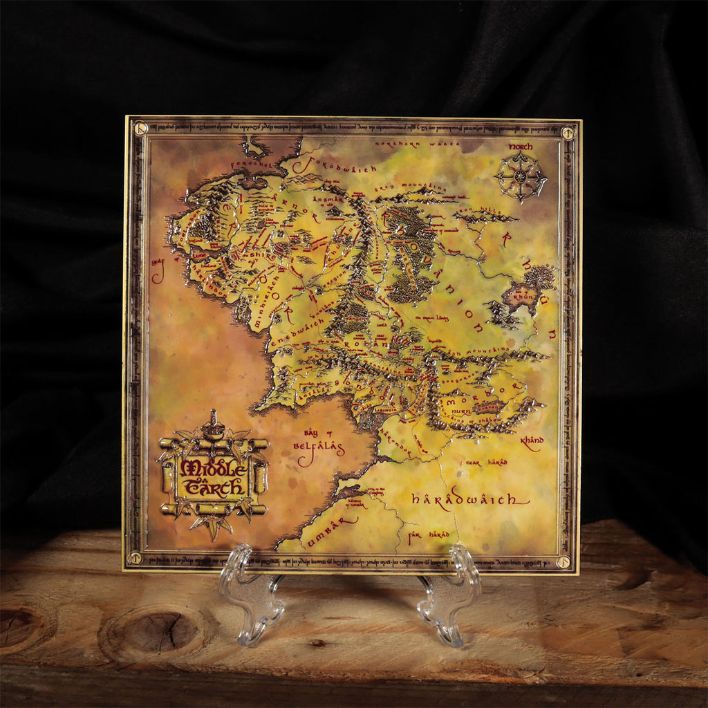 Produktbild Der Herr der Ringe - Karte von Mittelerde Replik limitiert
