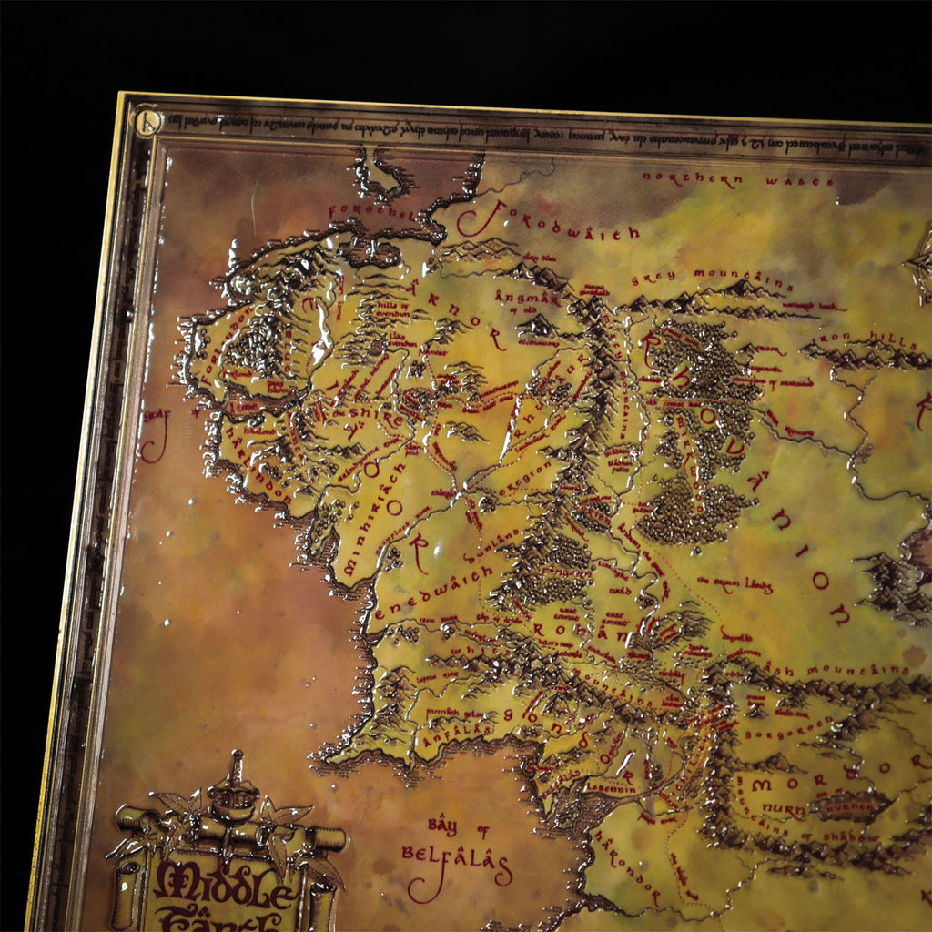 Produktbild Der Herr der Ringe - Karte von Mittelerde Replik limitiert