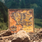Produktbild Der Herr der Ringe - Karte von Mittelerde Replik limitiert