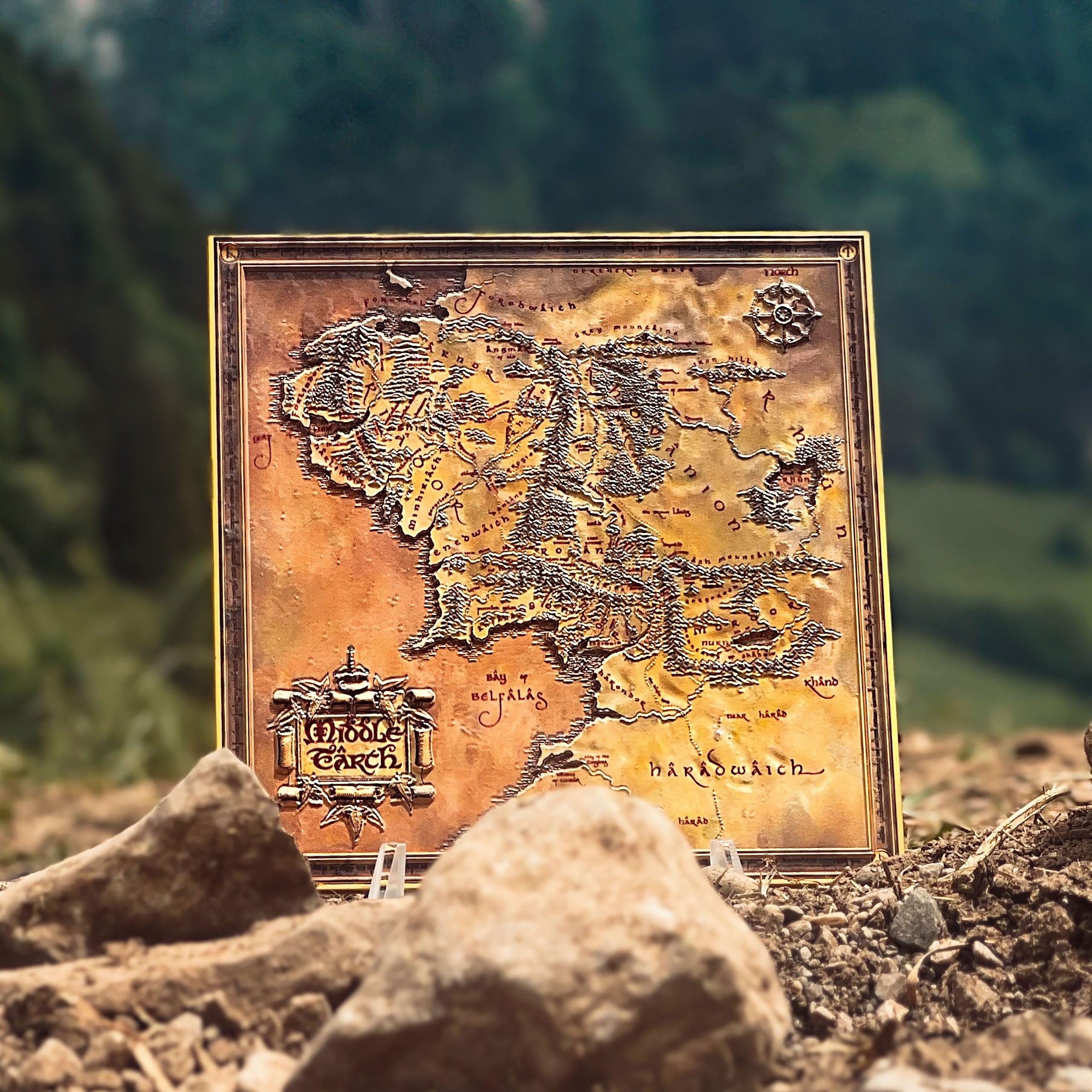 Produktbild Der Herr der Ringe - Karte von Mittelerde Replik limitiert