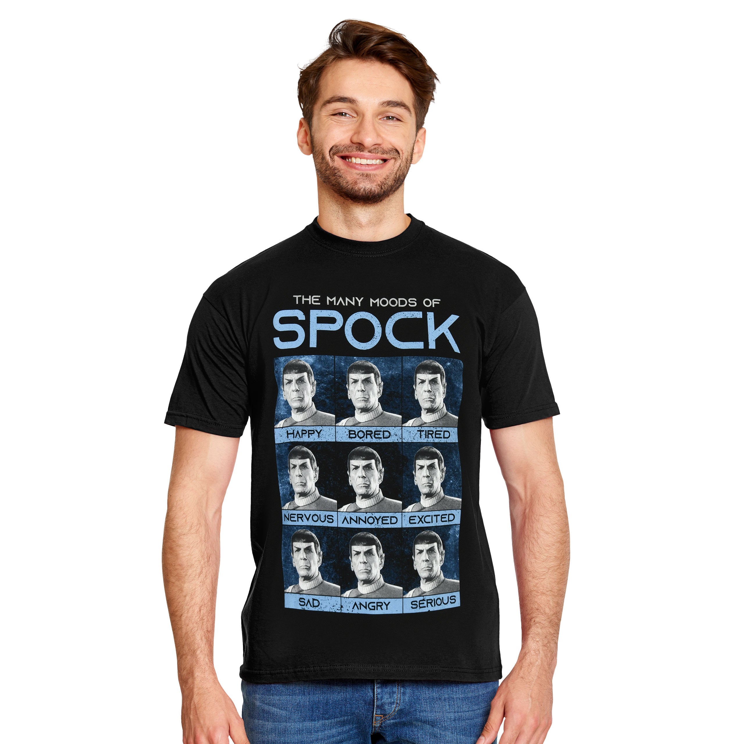 Produktbild Star Trek - Many Mood of Spock T-Shirt schwarz
