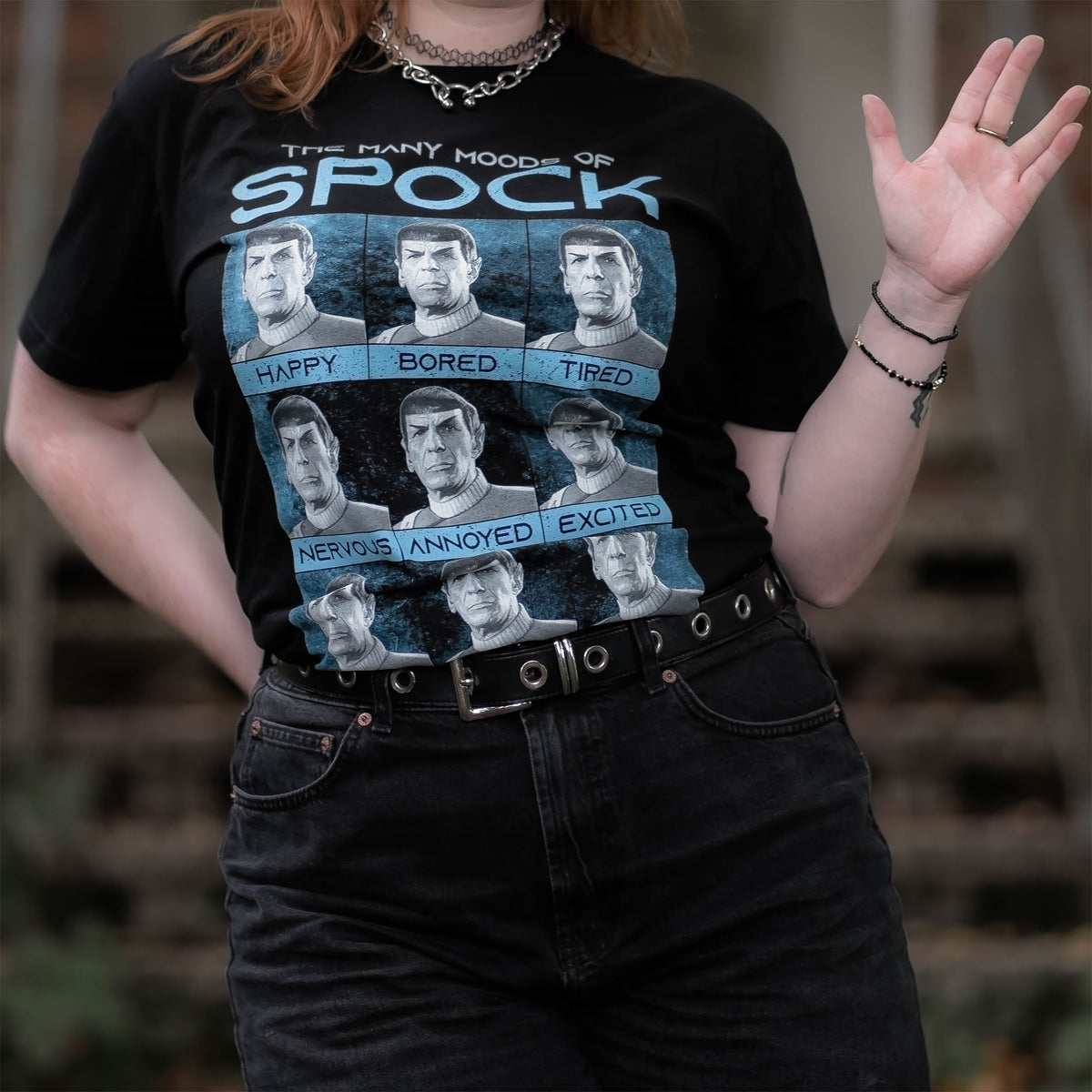 Produktbild Star Trek - Many Mood of Spock T-Shirt schwarz