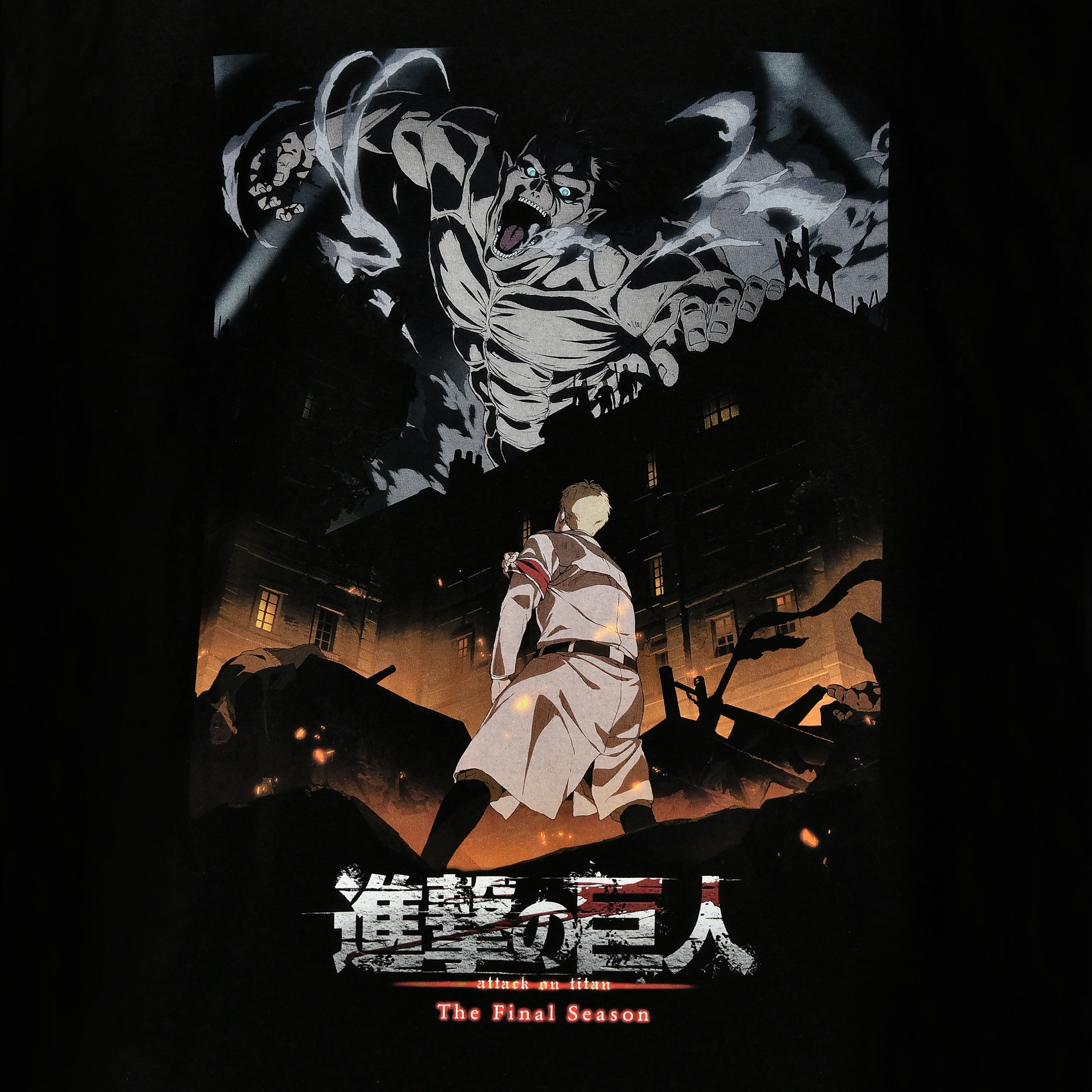 Produktbild Attack on Titan - Poster T-Shirt schwarz