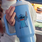 Produktbild Stitch To Go Becher mit Strohhalm - Lilo & Stitch