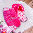 Produktbild Barbie - Logo Plüsch Pantoffeln