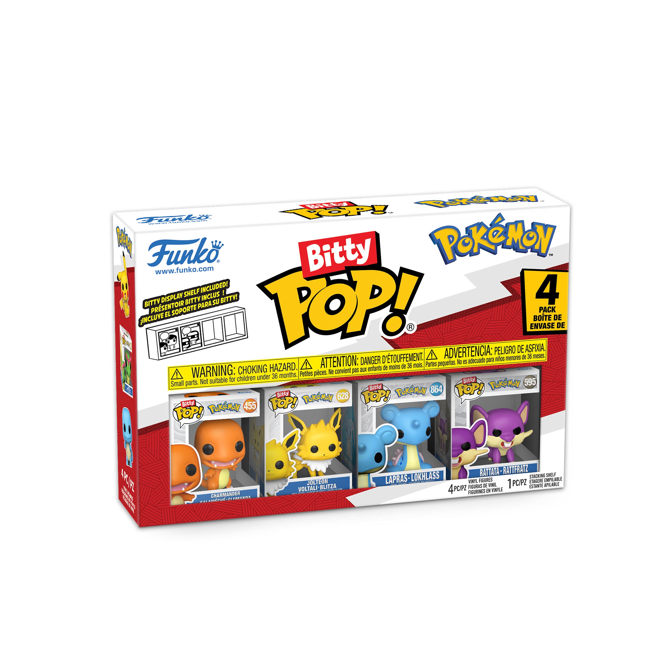 Produktbild Pokemon - Glumanda and Friends Funko Bitty Pop 4er Figuren Set Serie 2