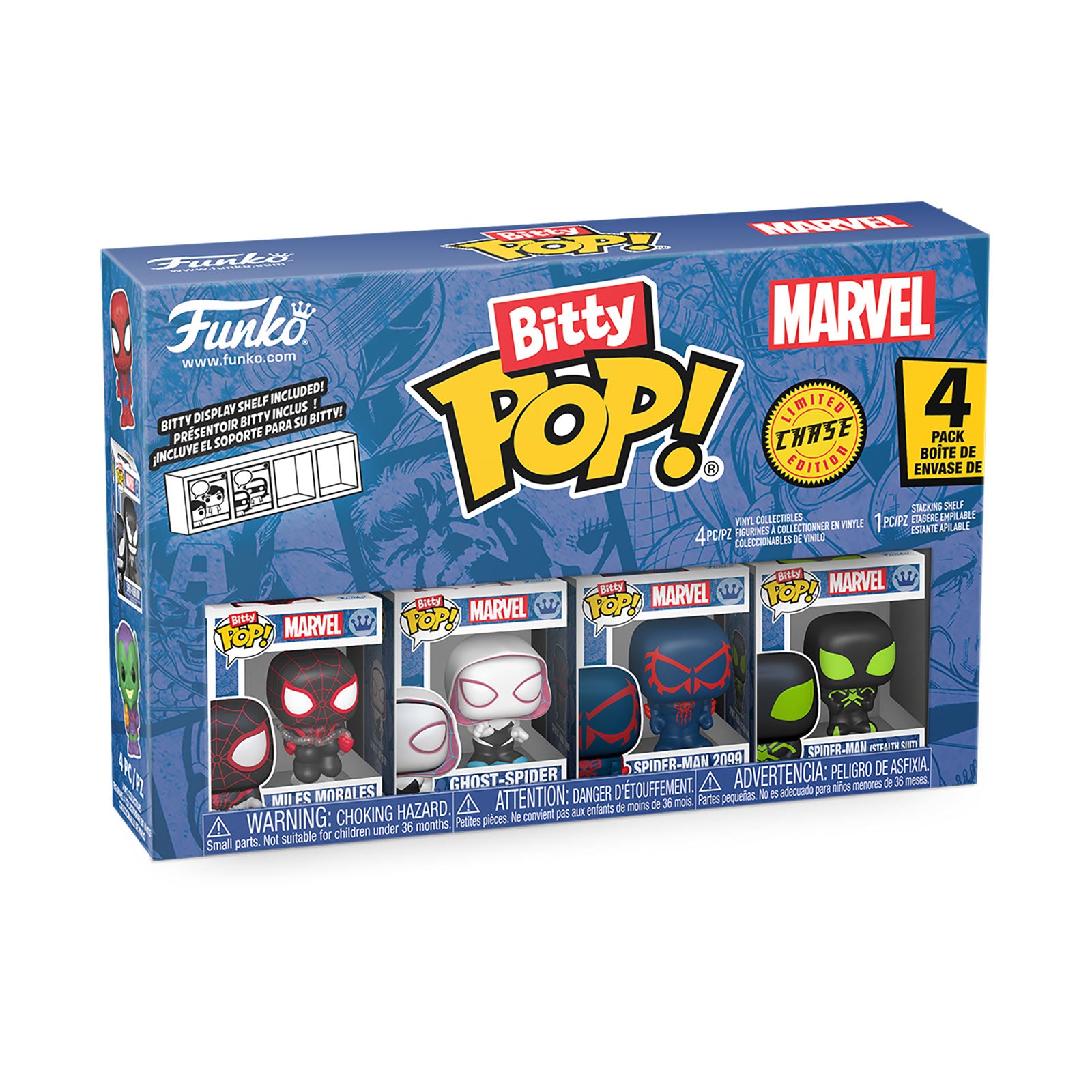 Produktbild Marvel - Spider-Man Funko Bitty Pop 4er Figuren Set Serie 2