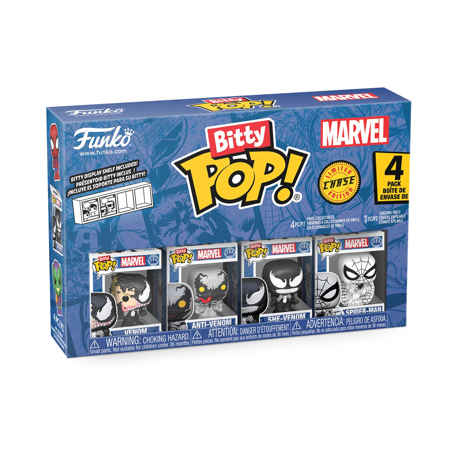 Produktbild Marvel - Spider-Man Funko Bitty Pop 4er Figuren Set Serie 3
