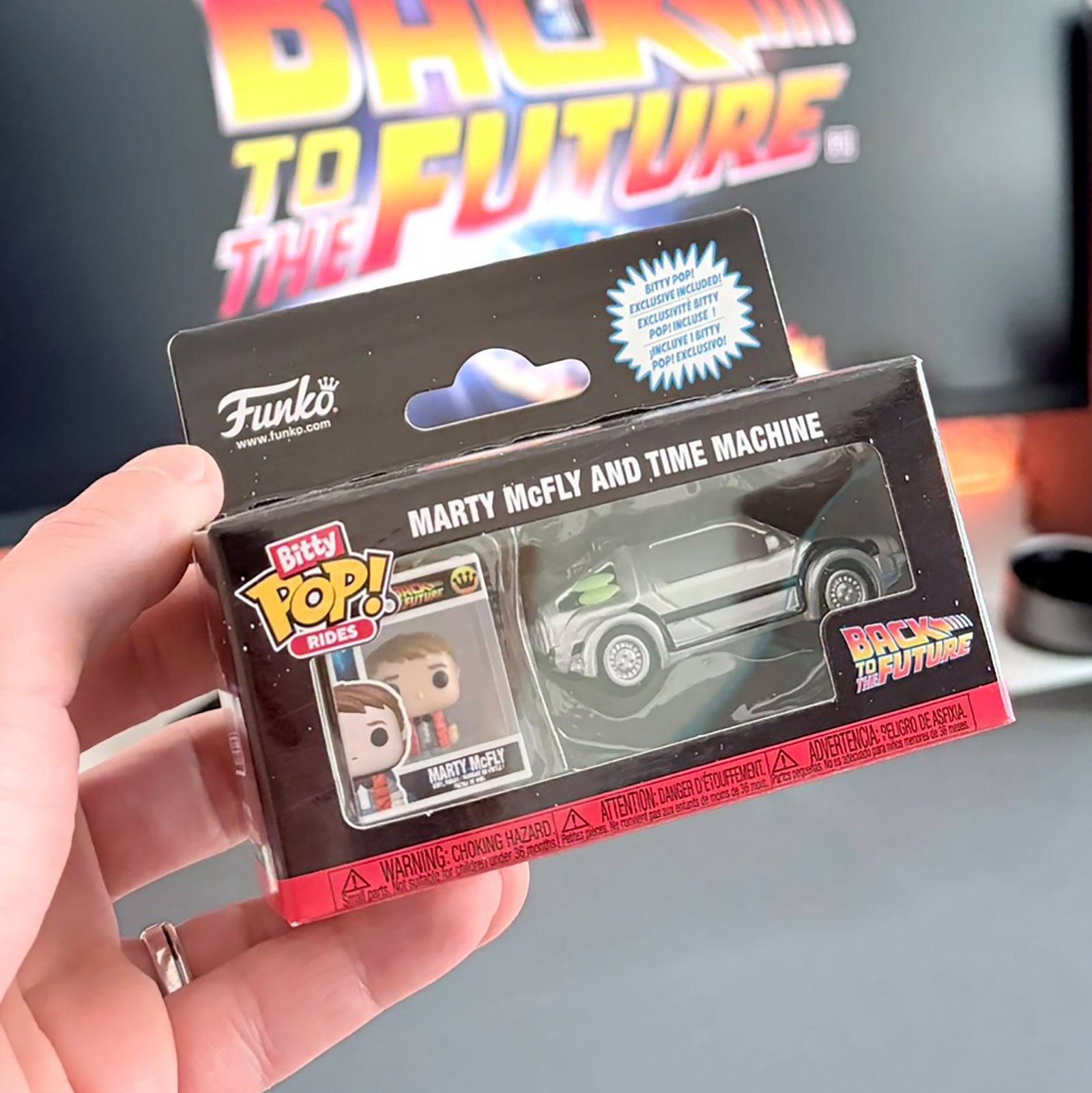 Produktbild Zurück in die Zukunft - DeLorean Funko Bitty Pop Ride Figurenset
