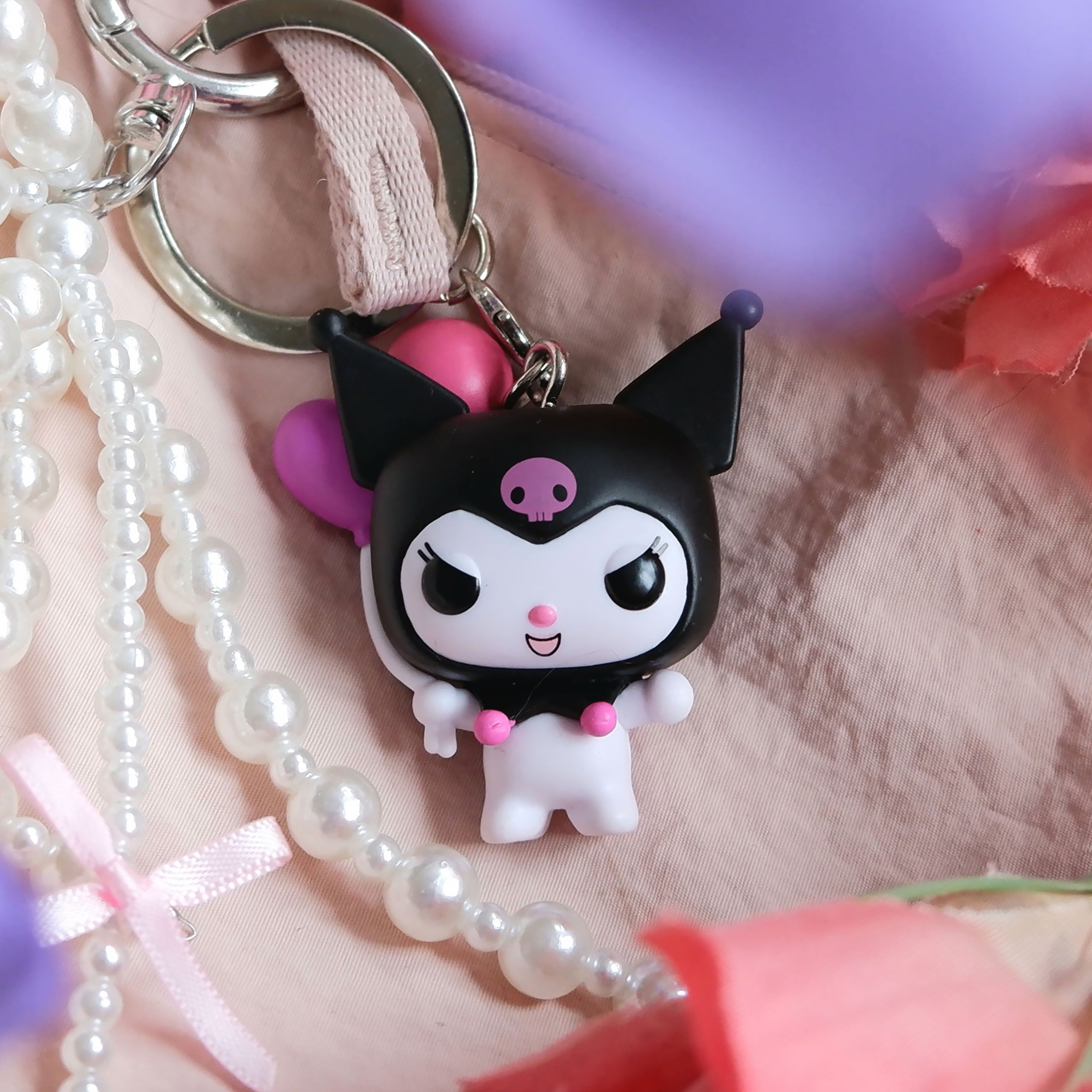 Produktbild Sanrio - Kuromi mit Luftballons Funko Pop Schlüsselanhänger