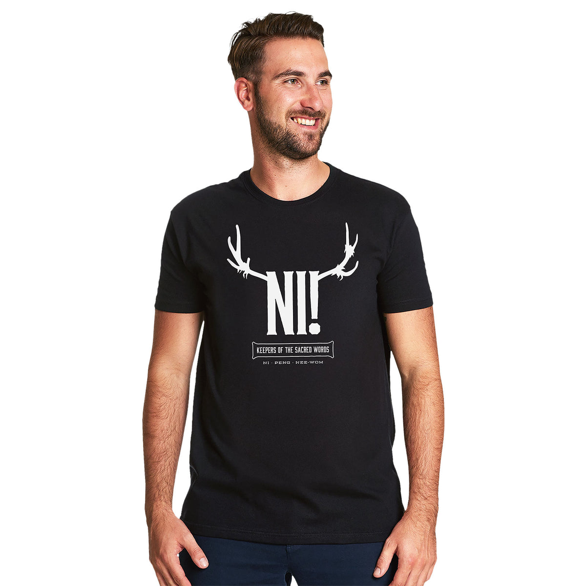 Product image Ni! T-Shirt for Monty Python Fans Black